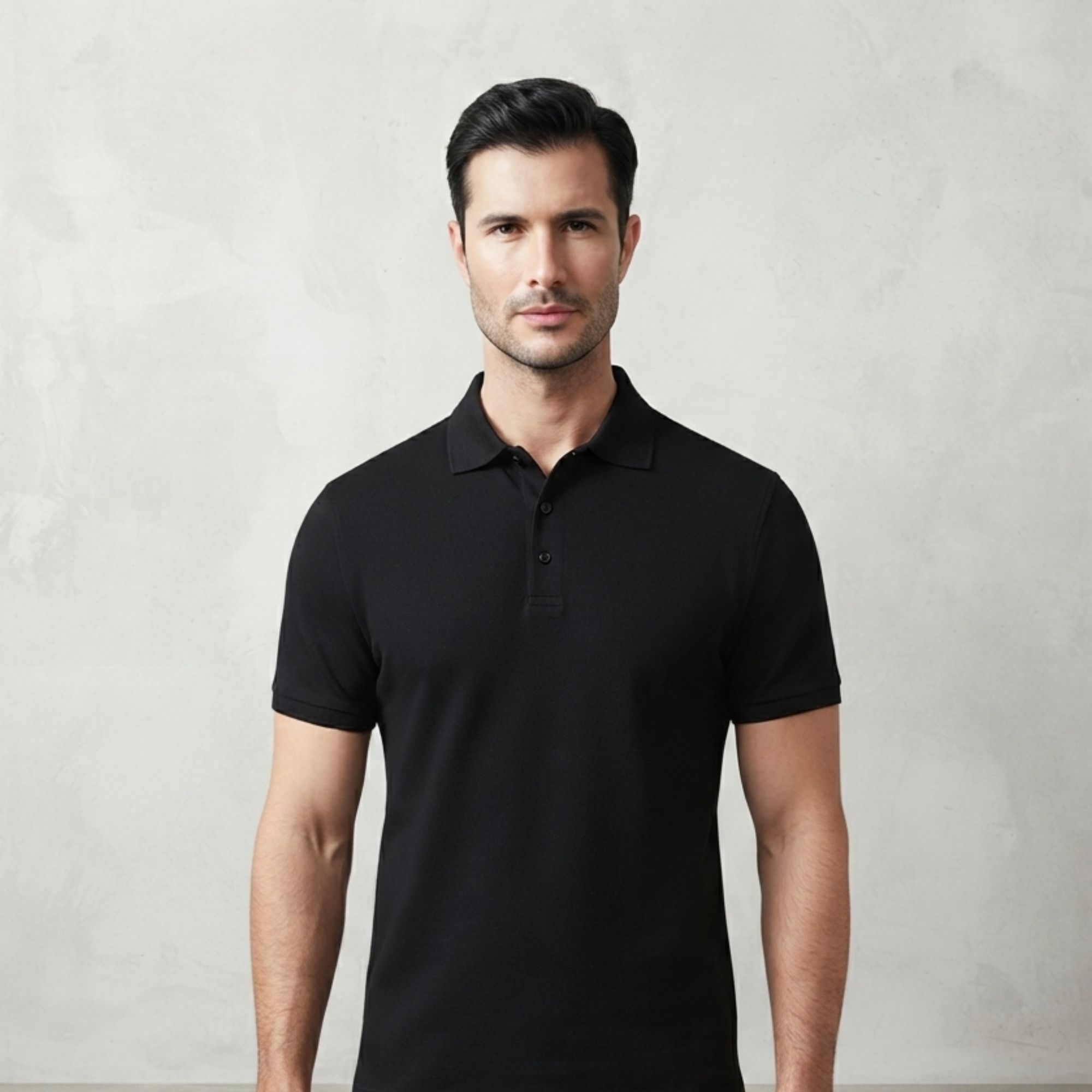 Premium Men's Black Polo Shirt | 100% Cotton | Classic Fit | Casual & Smart Wear
